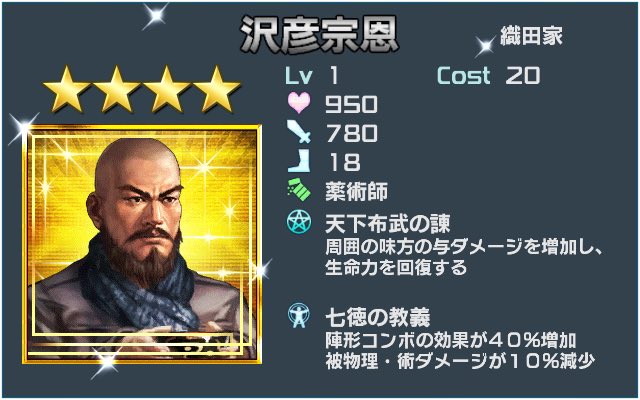 Nsyѕai Tsyay 縫采 徹 勾玉武将プチレビュー 冬姫 特性は防御として優秀 一度きりの攻撃なら軽減できる とはいえ使い所が若干難しく同条件防御特性で良いものもあまりないので 降臨向けでも採用はされないことも多い 本人使用なら起死回生壁向け