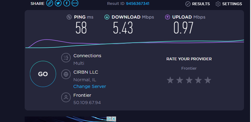frontier internet speed test frontier internet speed test