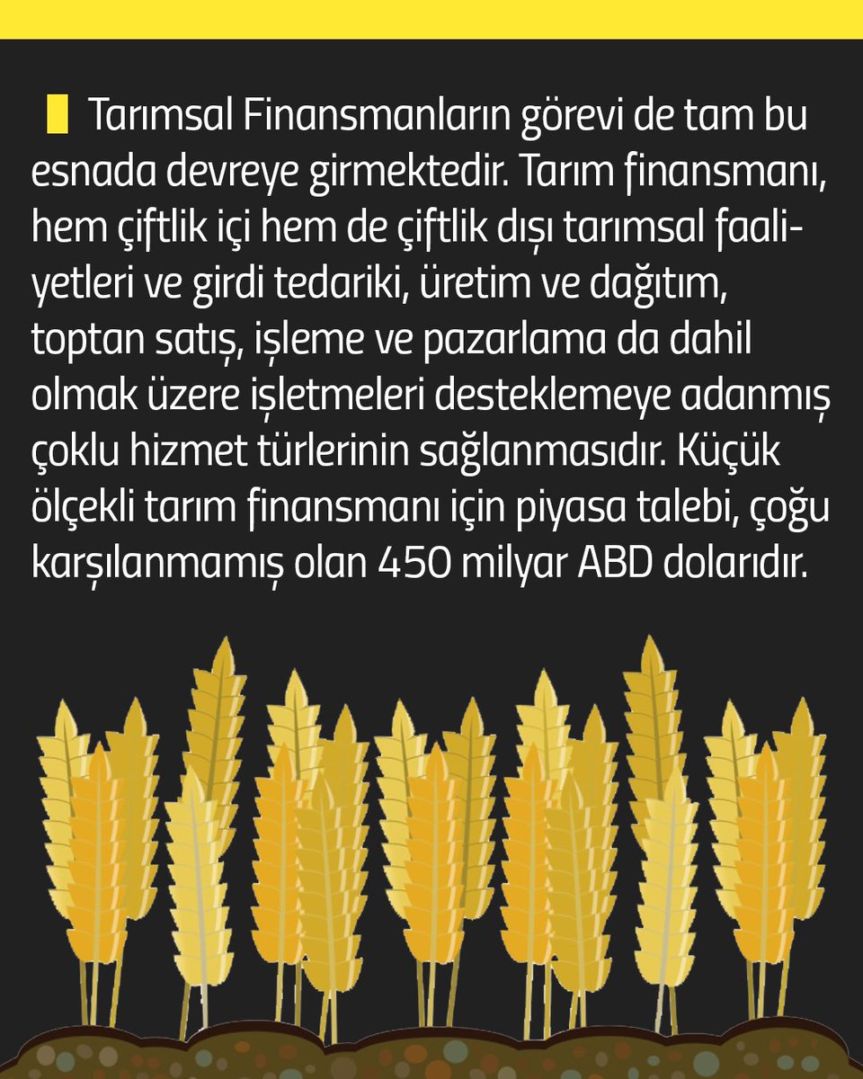 Sizce #Pandemi sonrasında tarıma dayalı ekonomiler daha fazla mı önce çıkacak? Düşünceleriniz neler?🌿

 #Tarım #Finans #TarımsalFinans #Ekonomi