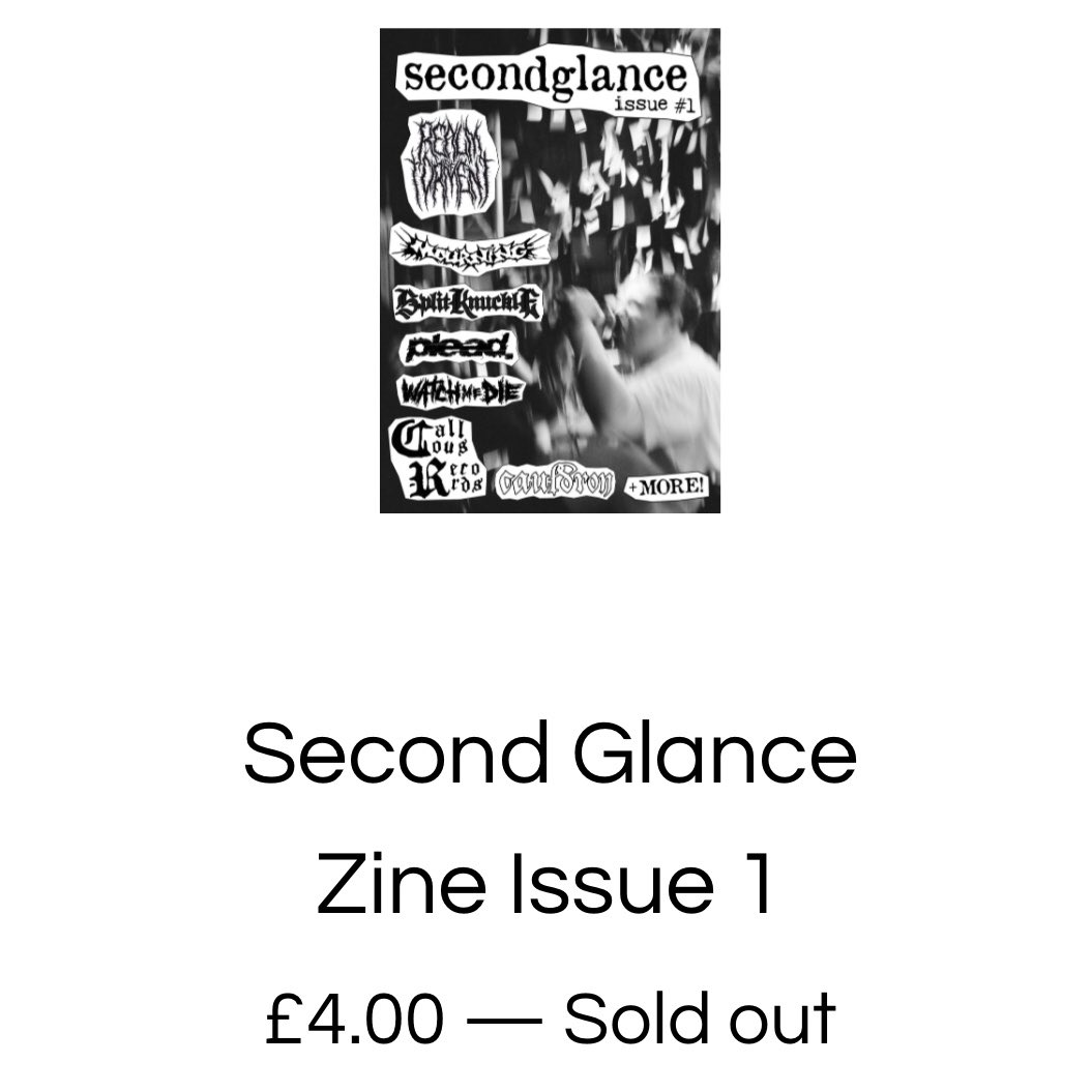 secondxglance's tweet photo. Sold out in two days! thanks everyone for picking one up, sending them out tomorrow. Onto working on issue 2 soon 🎉 https://t.co/5eAJatPwX0