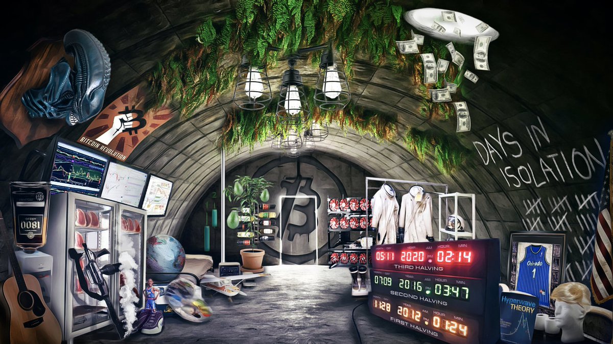 Here is the latest #Bitcoin bunker update by @WorldofRusty, it is free and  open source for anyone to use in their background streams (but investing in  a green screen is a wise