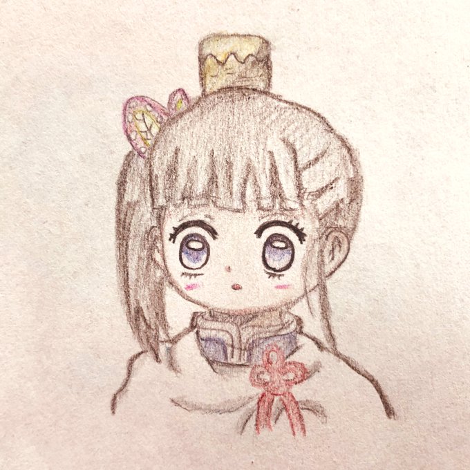 🌻まいちー🍏さんがTwitterに投稿した栗花落カナヲ(鬼滅の刃)のイラスト。