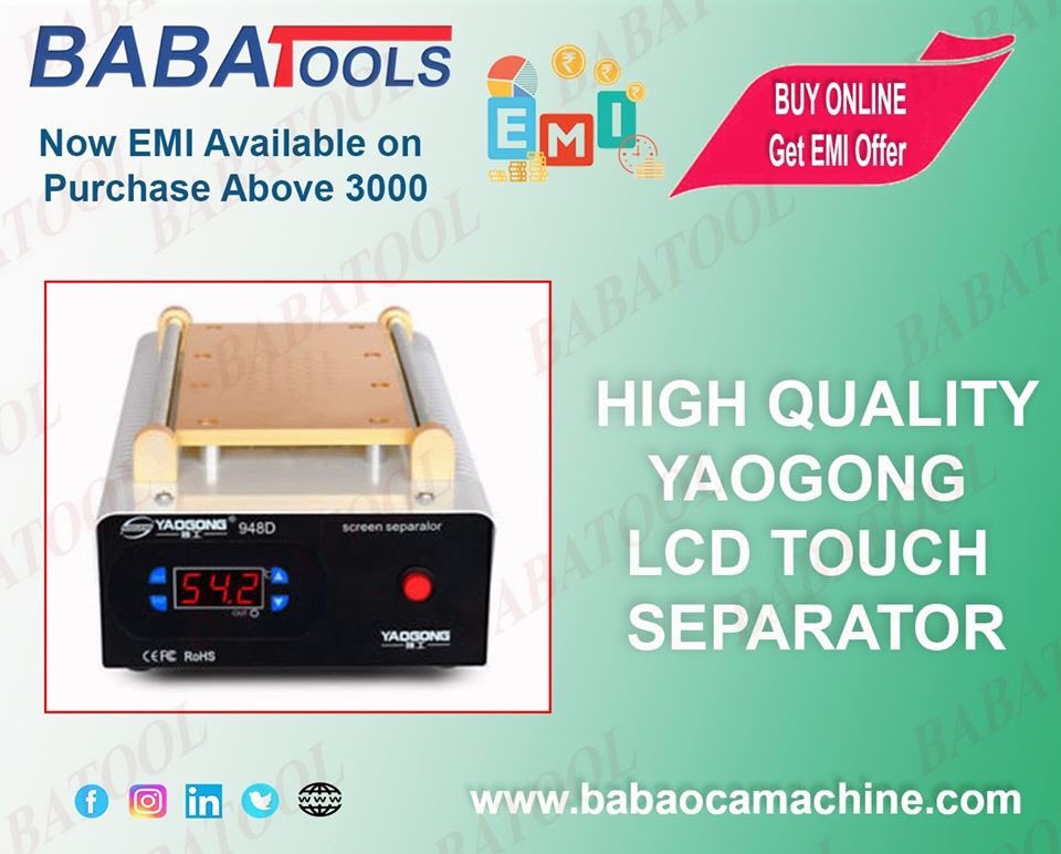 BabaCable's tweet photo. 948D YAOGONG LCD TOUCH SEPARATOR
#Ordernow https://t.co/glGUMuKMlK
#babaocamachine #babatool
#babacable #babatools
#lcdtouchseparator948d
#separator948d #948d
#Contact +91-9311172000,
#ForCourier +91-8527043009
https://t.co/3xXFQCFL9p https://t.co/wu226irec6
