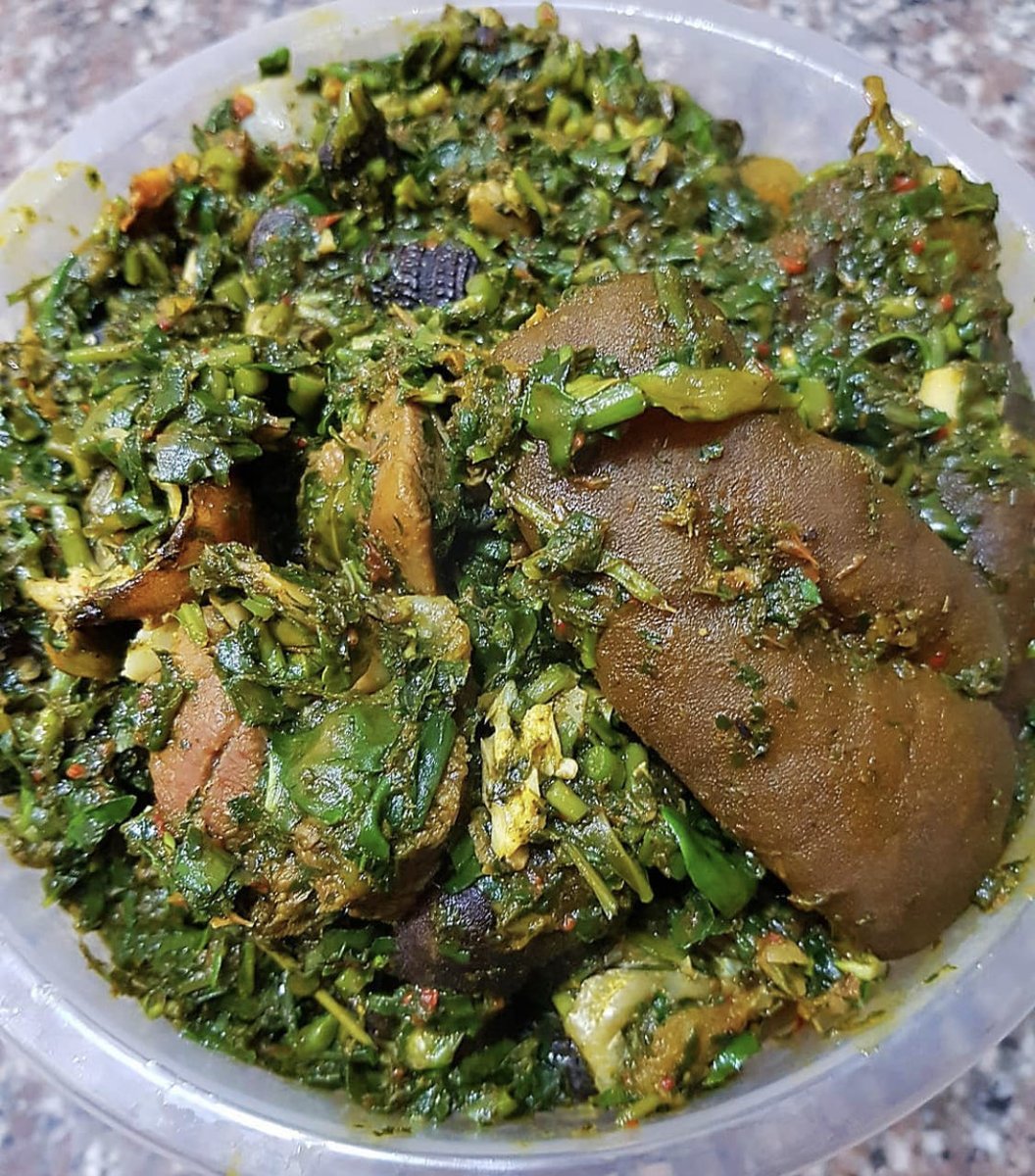 Afang soup or Ogbono soup