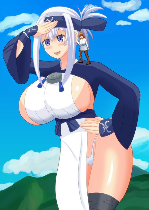 艦これの神威ちゃん描いてみました
#神威 #巨大娘 #giantess 