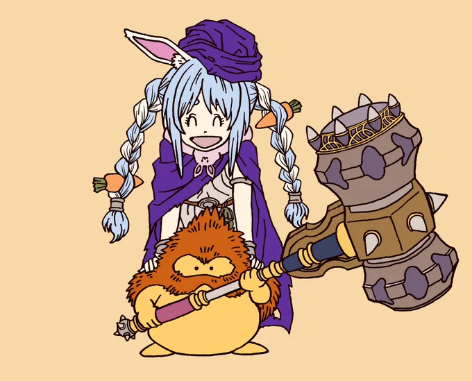 クリアおめでとうございます?
魔神ブラウンの最後の一撃お見事でした??
 #ぺこらーと https://t.co/xTAVIZLshR 