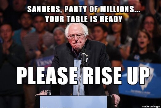CyricRiley's tweet photo. Please stand up, @BernieSanders https://t.co/pdftV7FfHI