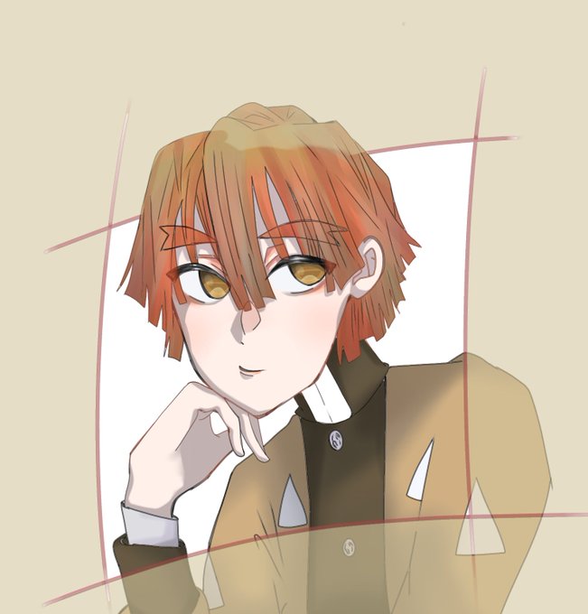 たぴこさんがTwitterに投稿した我妻善逸(鬼滅の刃)のイラスト。
