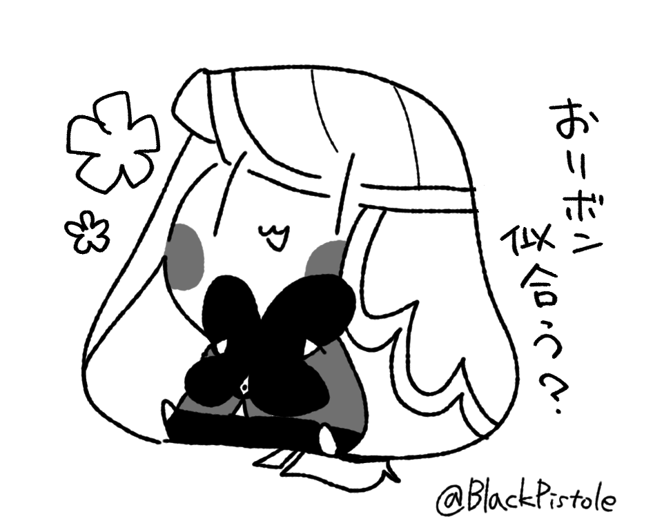 BlackPistole's tweet photo. ミニチャリちゃ。２枚目はバギーのを、３枚目はエンジェルダストのリボンを付けてる。そして最後はアラスターの😉 https://t.co/gxzF7YkI1j