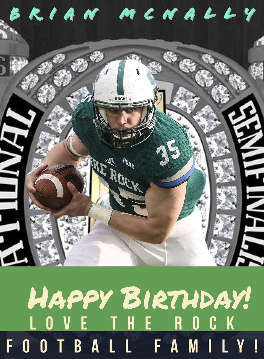 PSteel78's tweet photo. Happy Birthday to @SRURockFB TE Alum @B_Mac9 Have a Great Day! #HBD #RockBoyz #BOKD #RockTEs https://t.co/03ghipnaZQ