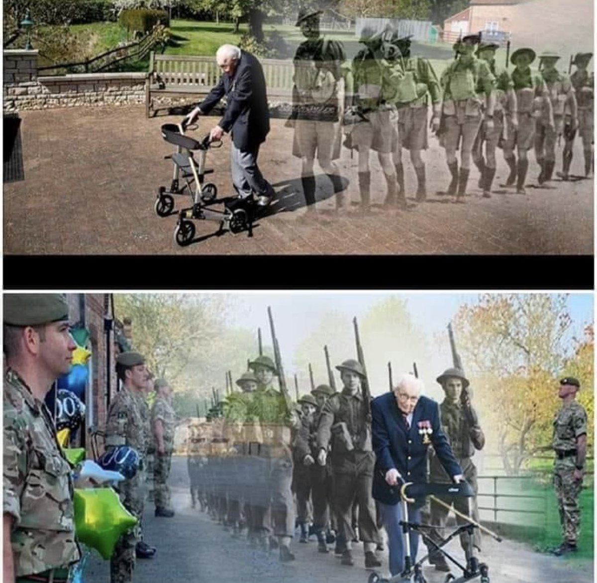 WBrettWilson's tweet image. No clue who did this photo work.  I love it. 

If you don’t know who is leading this “troop” google for it. The story celebrates those who serve. And he still does.