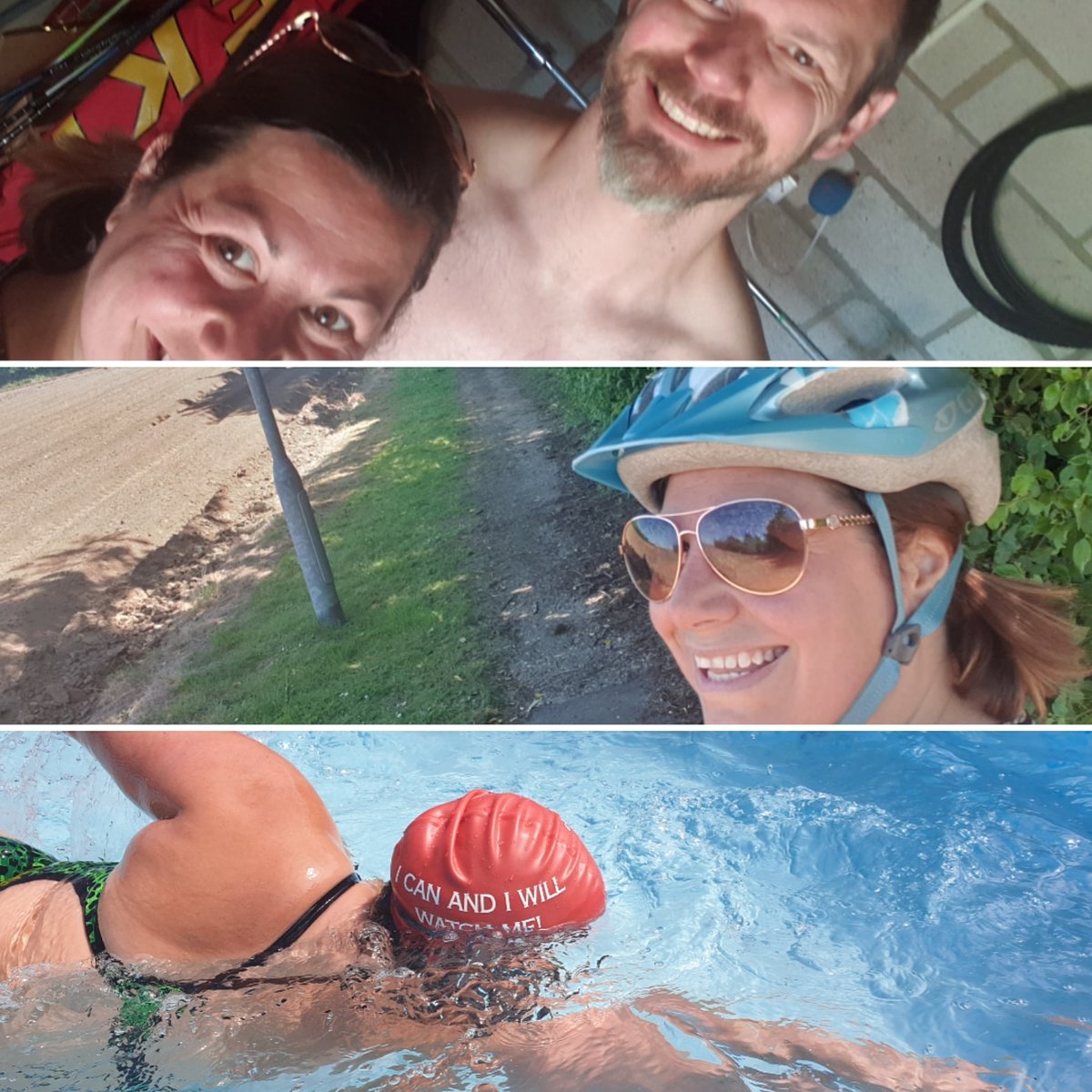 Queenmama999's tweet photo. Strength training, bike ride then a quick tethered swim! #itspersonalpt #teamZeCa #swimthechannel2020 #swolemates #nationalautisticsociety #youngminds https://t.co/VgGyf01lha