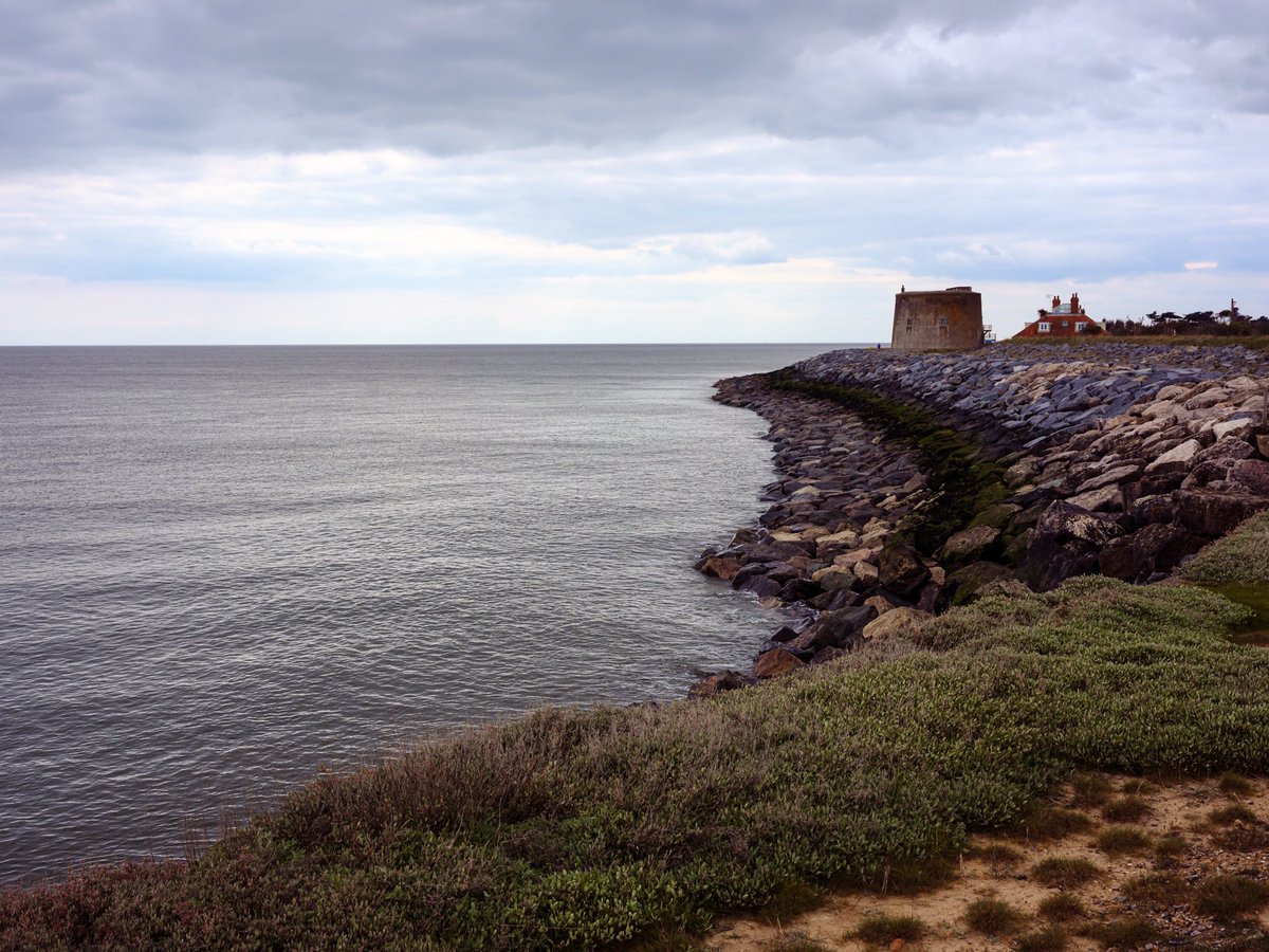Sea defences at Bawdsey.