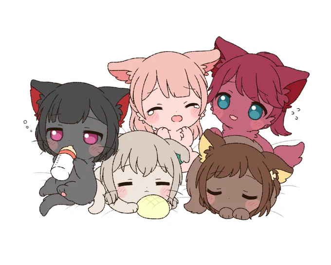 ガルパ擬獣化!
幼少期Afterglow? 