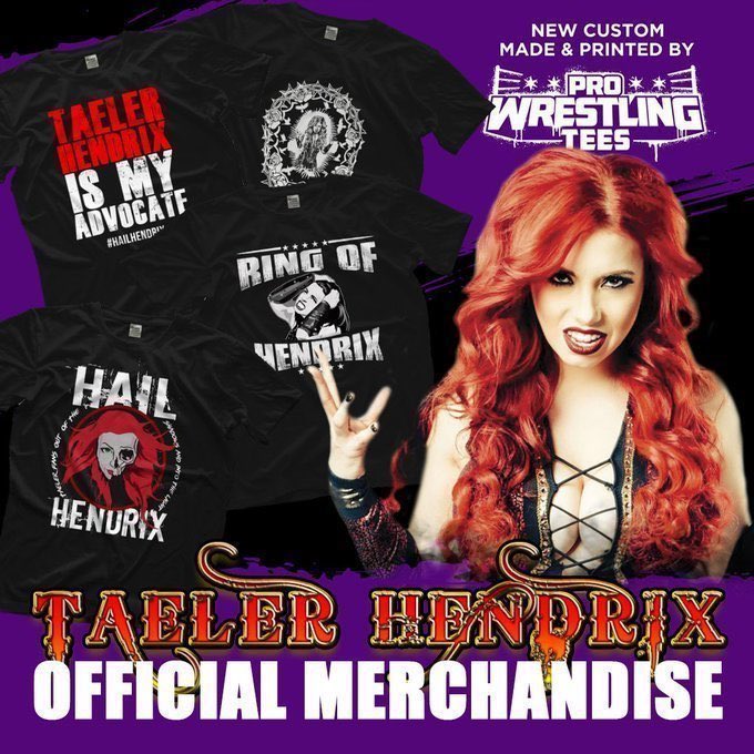 L13Promotions's tweet photo. Check out the great @Taeler_Hendrix Taeler Hendrix Shirts available now at @OneHourTees @prowrestlingts.  Details at https://t.co/BNWuIOCsDw #HailHendrix https://t.co/UghfrKsOVG