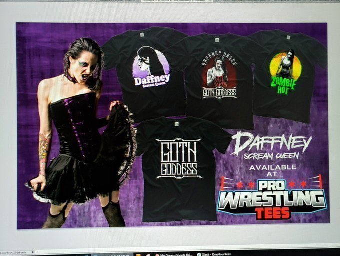 L13Promotions's tweet photo. Great @screamqueendaff Daffney t-shirt from on sale.  Support the Scream Queen! Check them out at https://t.co/xaDmsvkWhq https://t.co/LUP13Ppk2H