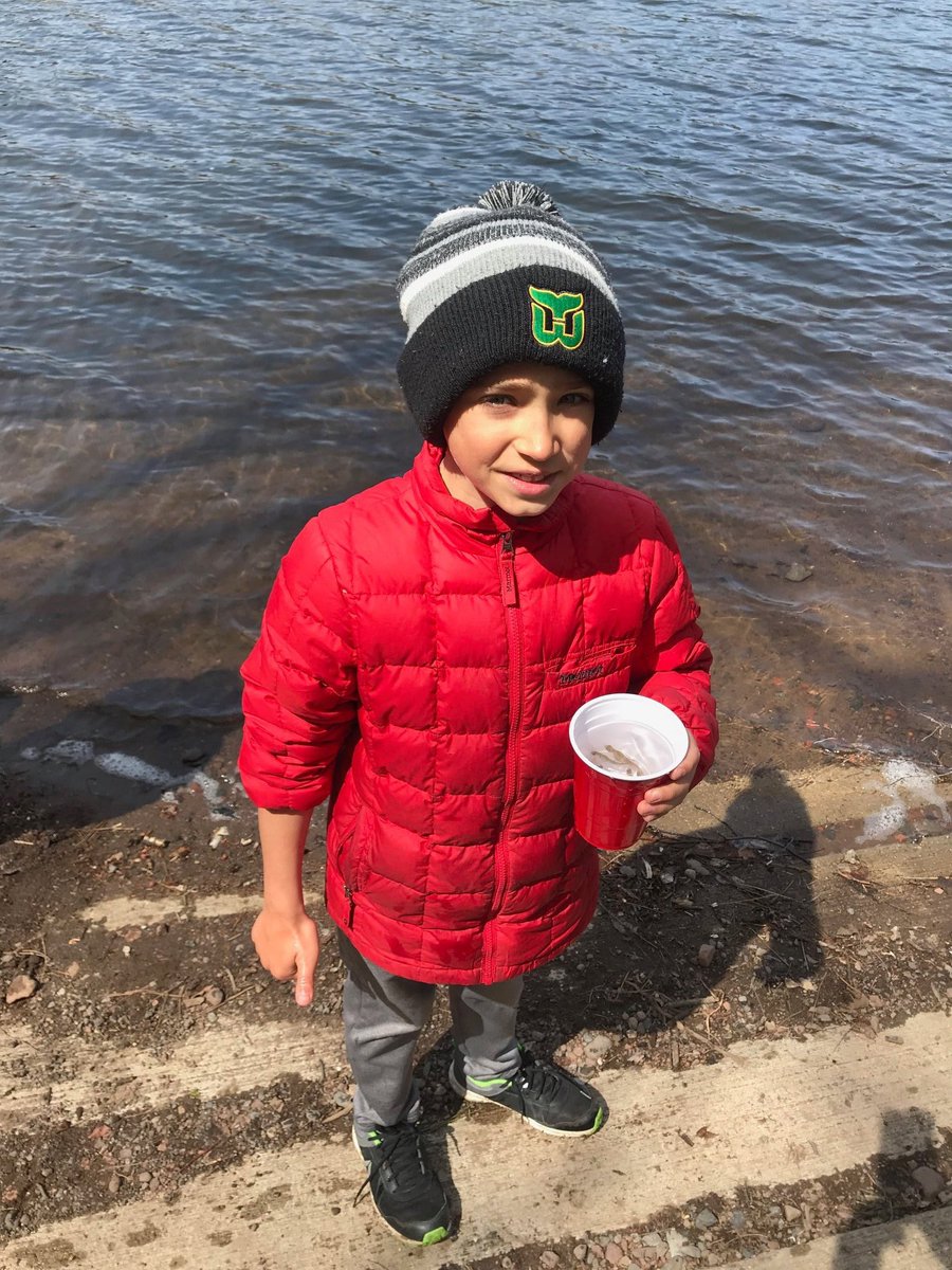 Mrs. Moore’s 7th grade students participated in #mntroutintheclassroom program! They successfully raised the trout from eggs!  Since students were unable to release them, Mrs. Moore’s sons were happy to help out! The trout were released in Clearwater Lake.🐟🐟🐟

#RailStrong