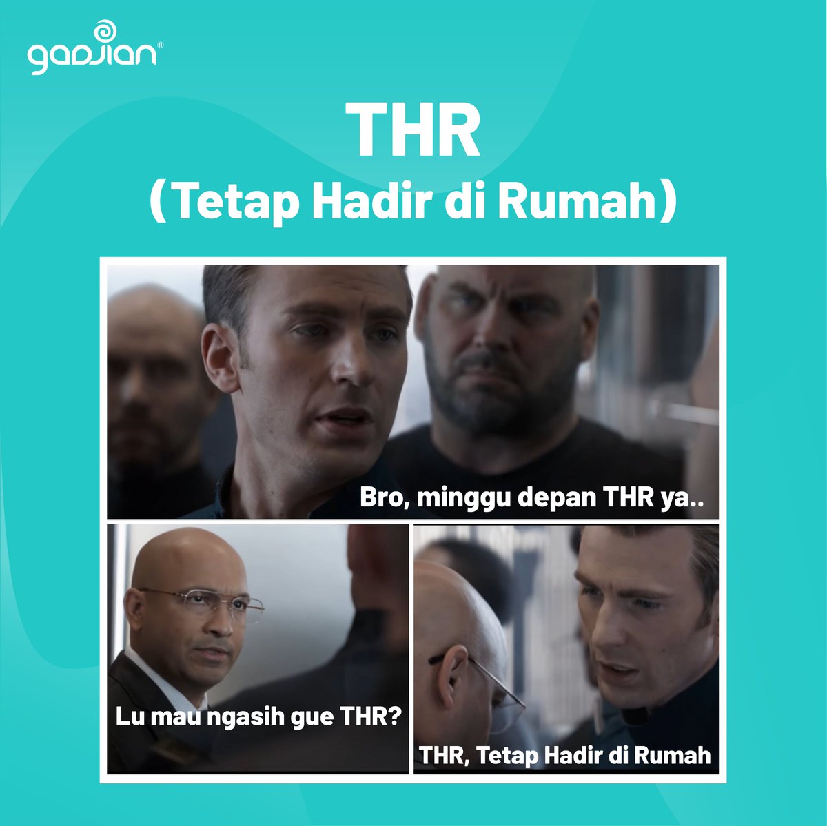 Gadjian's tweet photo. #SahabatGadjian , minggu depan jangan lupa THR ya... 😅

Tag teman kamu yang ada rencana ngumpul-ngumpul lebaran nanti.. 😆
.
#tunjanganhariraya #thrlebaran #thr2020 #memethr #memelebaran #COVID19 #Covid_19 https://t.co/PIqY48WGzQ