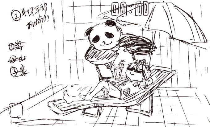 「おしゃべりしながらお絵描き」生放送に来てくださった皆さん、ありがとうございましたー!

前半は雑談しながらゆっくり描いてましたが、後半1時間はアラーム設定して、基本5分くらいで1枚を描いております!

アーカイブもどうぞ!https://t.co/kIjhEcVgtZ
(そのうち消しちゃうかも) 