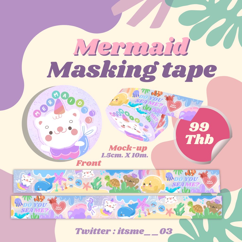 itsme__03's tweet photo. [Pls rt] 
เทปลายเมอเมดเป็นลายเเรกของเราเลย🥺💖 
🌷เปิดพรีเทปคั้บ! ม้วนละ99.-
ʕ•ᴥ•ʔเปิดพรีวันนี้-17มิ.ย
{รอของ25-30วันหรือเร็วกว่านี้}
✨10 ออเดอร์แรกส่งฟรีไปเลยย✨
ทัก Dm เลยงับ🙏
มารับน้องไปอยู่ด้วยกันเยอะๆน้าาา🥺🙏
#Maskingtape #เทปกระดาษ #เทปตกแต่ง #maskingtape 
#เทปตกแต่ง https://t.co/luc6WEZyJs