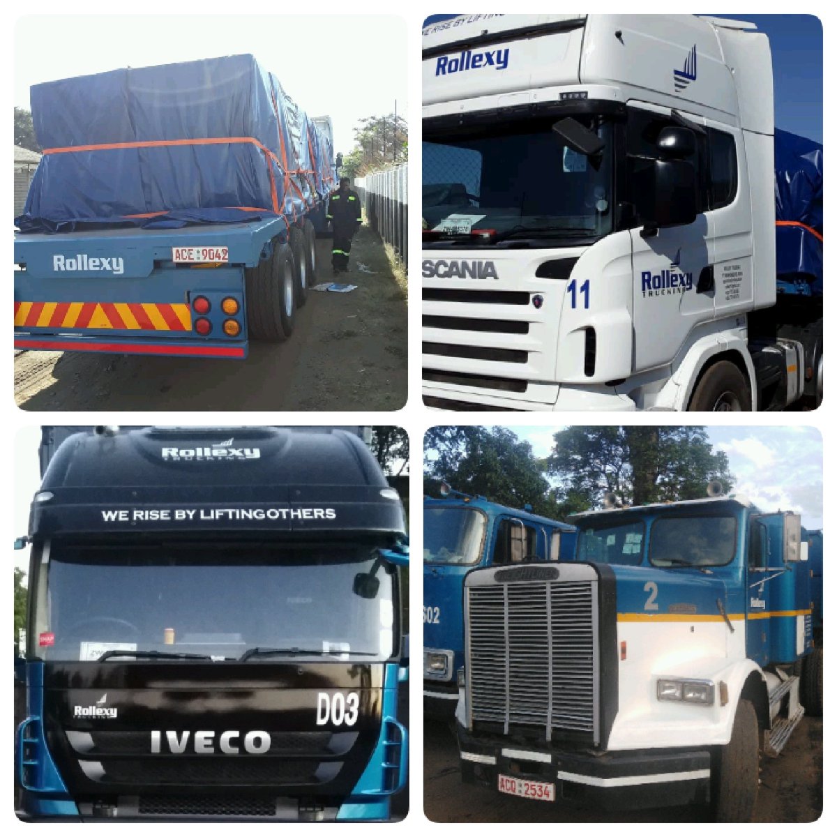 RollexyL's tweet photo. ROLLEXY TRUCKING for reliable transportation of your goods around Zimbabwe 🇿🇼 and the the SADC region... Contact 00263772315696/00263773545905   @iMisred #redmarketsunday https://t.co/U9eoipmyAa