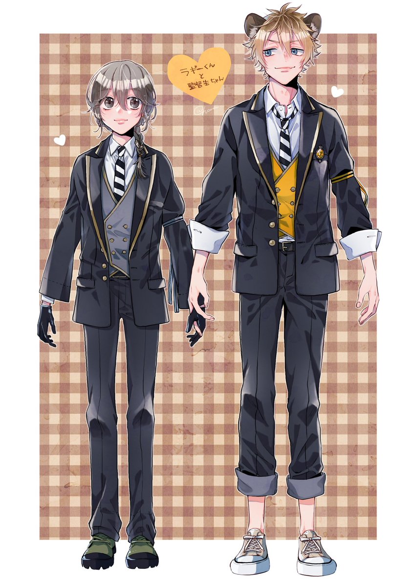 ?くん(171cm)と監督生ちゃん(154cm)
#twstプラス 