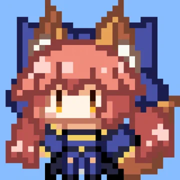 ドット絵になったまもちゃん #今日のちび玉藻ちゃん 