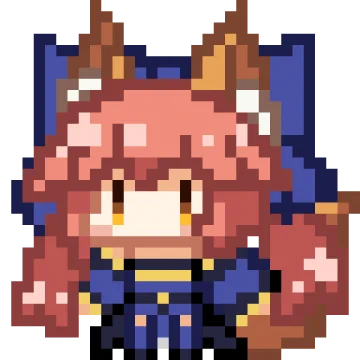 ドット絵になったまもちゃん #今日のちび玉藻ちゃん 