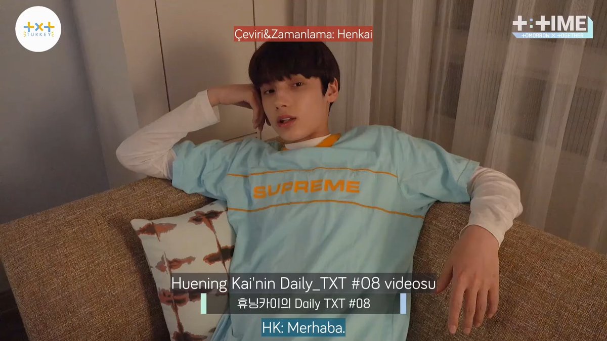 TXT_Turkey's tweet photo. [200517] Sizler için ‘Daily_TXT_08 #HUENINGKAI’ T:Time’ını çevirdik, iyi seyirler!

💫 https://t.co/YmTDrCUrjR

@TXT_members #TOMORROW_X_TOGETHER #1DayToEternity https://t.co/JT55d22F1X