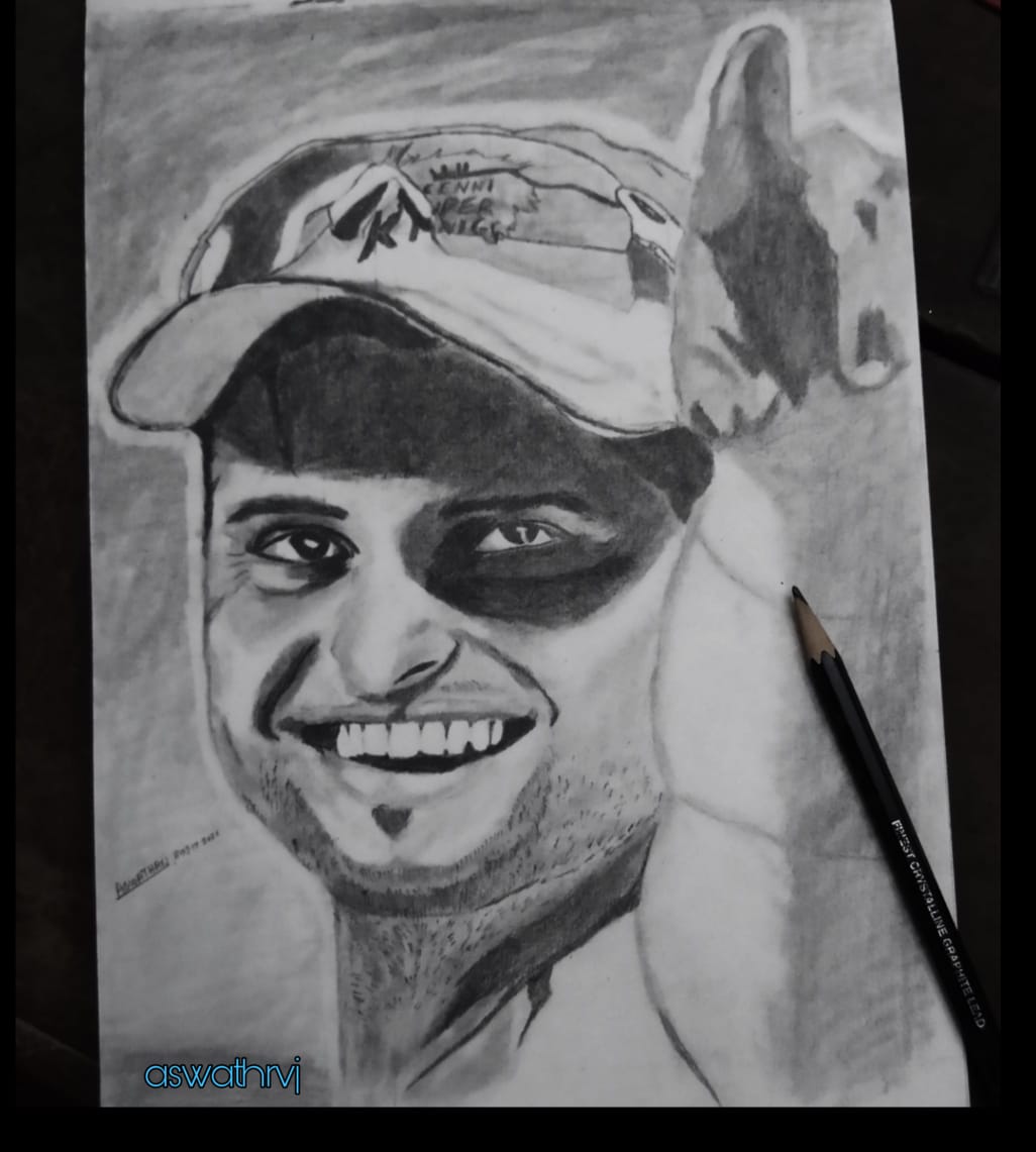 Im_RFK03's tweet photo. Drawing effort from our boys😍👌👌💥
#RFK and #AKRFA
#SureshRaina 💥 https://t.co/p3xUIcWn2G