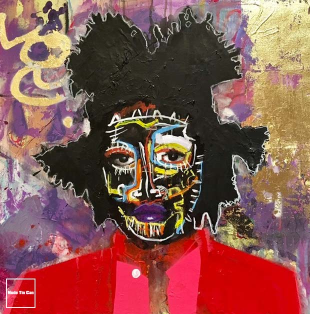 New collection of original paintings is with us by Darren James MacPherson check whats available. We're available for sales enquiries and viewings by appointment nudetincan.com/art/index.html #urbanart #basquiat #stalbans #artgallery