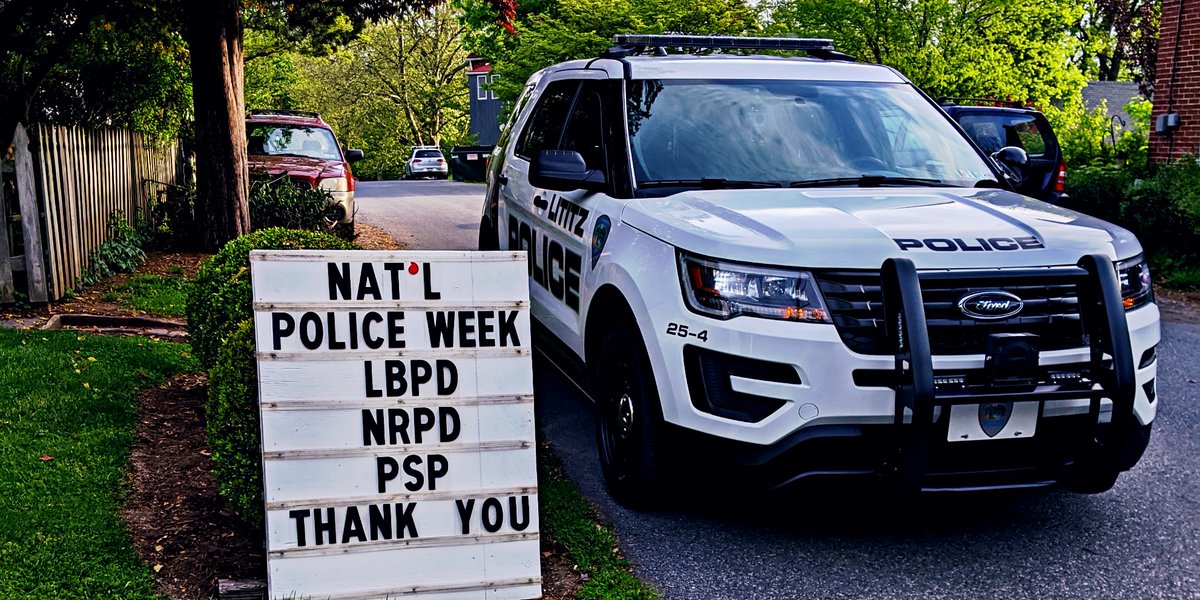LititzPolice's tweet photo. As #NationalPoliceWeek drew to a close, we wanted to thank our community for their support! #coolestsmalltown #lititzrocks #LititzPolice https://t.co/5GONhcUtQk