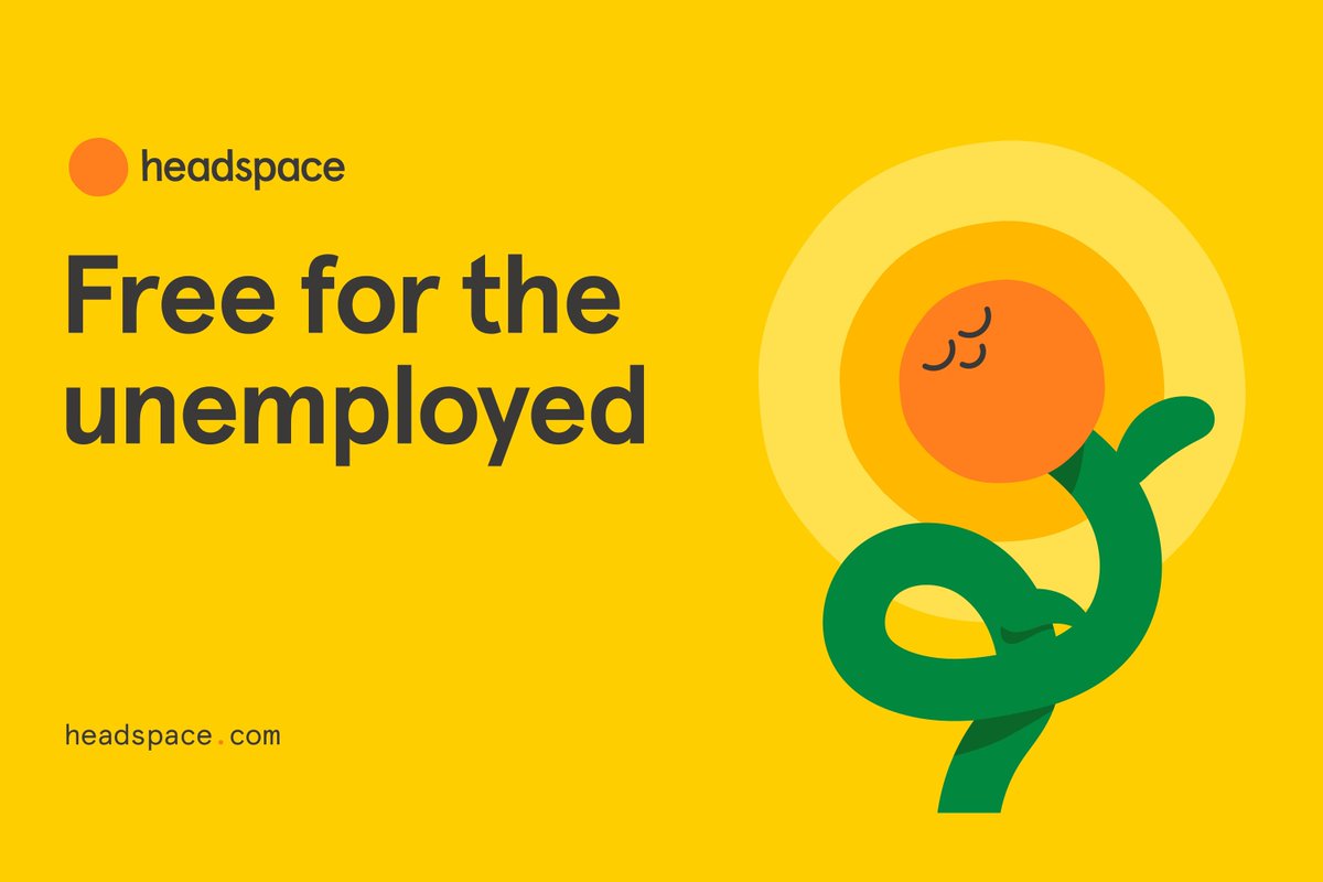 verge's tweet photo. Headspace is now free for people who are unemployed in the US https://t.co/7KZTLQr1jy https://t.co/YFiVL7DA55
