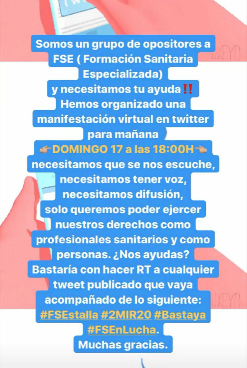 PaulaPayaRod's tweet photo. Hay universidades de Madrid que han convocado a sus alumnos en Julio para hacer exámenes presenciales. ¿Y nosotros no podemos acceder a una elección digna? #MIR2020conGarantias #FSEnLucha @sanidadgob @salvadorilla @Rogufe https://t.co/FM3j7R7JtQ