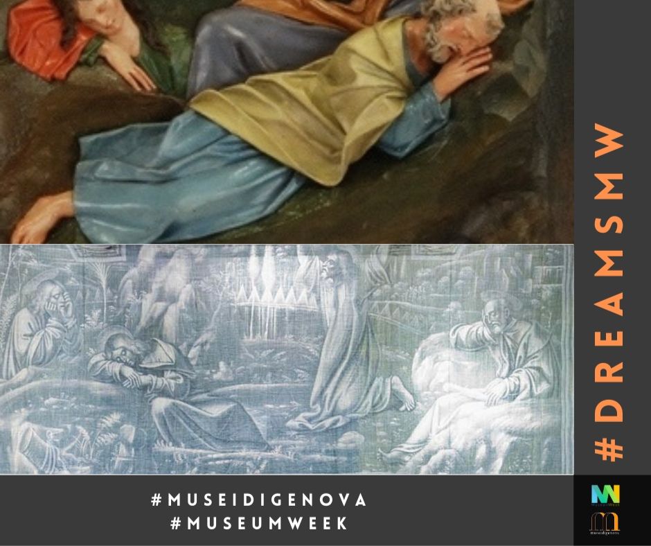 museodiocge's tweet photo. Concludiamo #DreamsMW con queste due opere che con il sonno degli Apostoli durante l'Orazione nell'orto #BludiGenova @PoloMusealeLig @MiBACTLiguria @GenovaEventi @museionline @_MiBACT @museitaliani @NationalGallery @metmuseum @AMEI1996 @museecluny https://t.co/S4wb8Hf7ha
