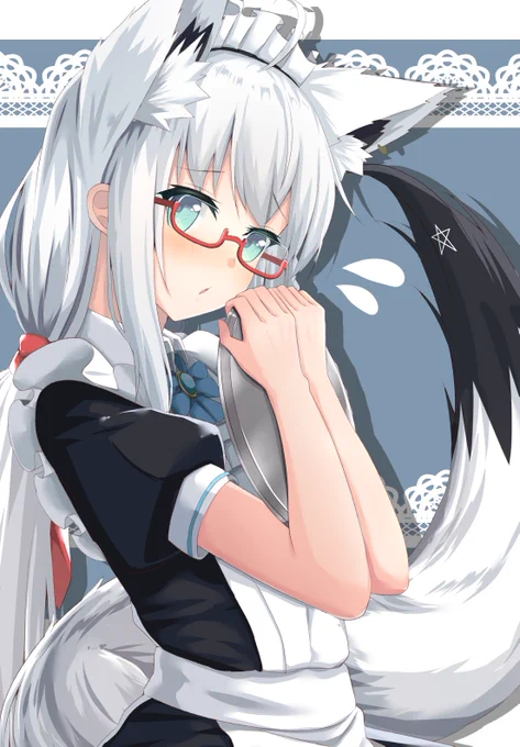 オオオ……オカ…オカカカオカエリナサイマセゴシュジンサマ #絵フブキ #白上フブキ 