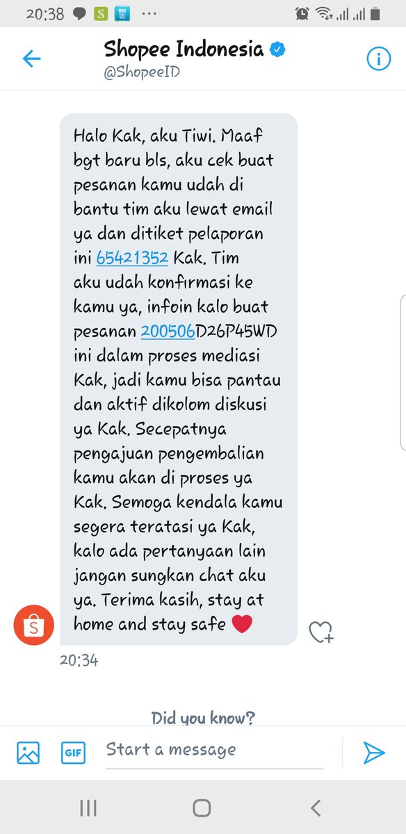 starlightBCY's tweet photo. @ShopeeID Percuma kan DM ke @ShopeeID balesannya gini doang, sampe skrg mediasi ga kelar2, kalian ngelakuin mediasi atau meditasi???? Asli kapok belanja di shopee, mending ke @tokopedia aja, penanganan komplennya gercep banget. Guys....hati2 deh belanja di shopee, better tokped!!! https://t.co/p0vq0egm38