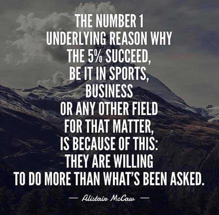 AllistairMcCaw's tweet photo. Why the 5% succeed... https://t.co/wtAjeEM7mY