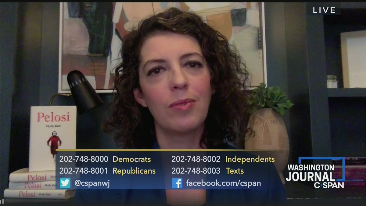 On now, Molly Ball @TIME Magazine National Political Correspondent & Author, of the book 'Pelosi' joins us to discusses her new book looking at life & career of the Speaker of the U.S. House of Representatives Join us live! cs.pn/2AESd6Z