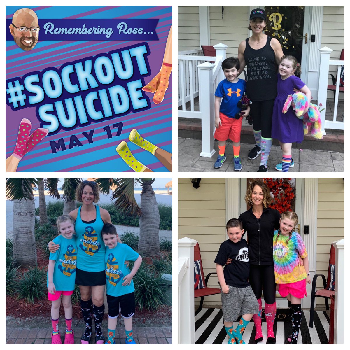 FreemanOHS's tweet photo. This is our third year without Ross Baldwin. We miss him every day. Please help us #SockOutSuicide 💜💙💜💙 https://t.co/5HtTinzDQc