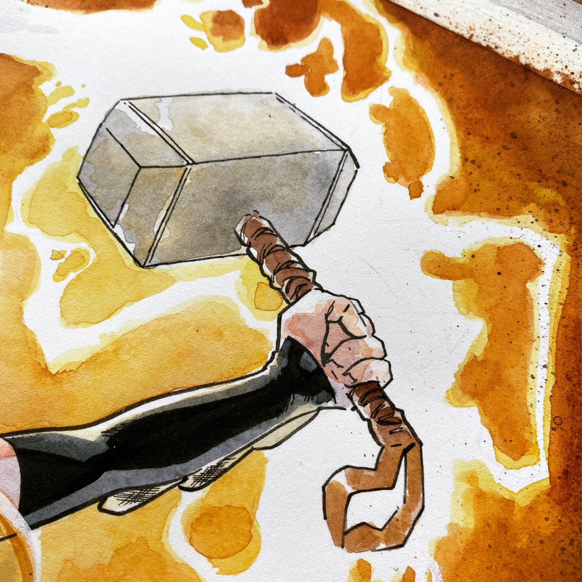 MahmudAsrar's tweet photo. Jane Foster Thor auction piece I did for the #creators4comics event which was won by the very generous @katiemkuhn https://t.co/hMXr2IT3TN