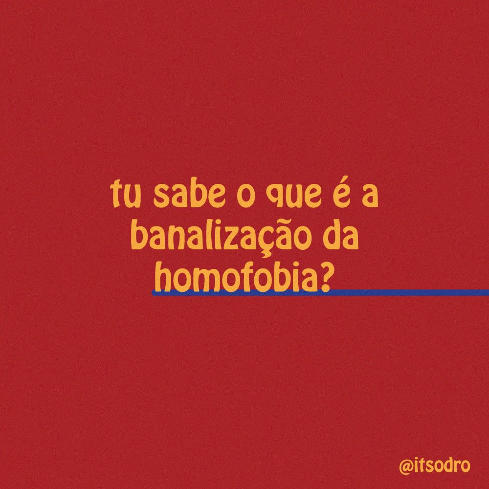 itsodro's tweet photo. me diz: tu sabe o que é a banalização da homofobia? https://t.co/zmcM6AQRA2