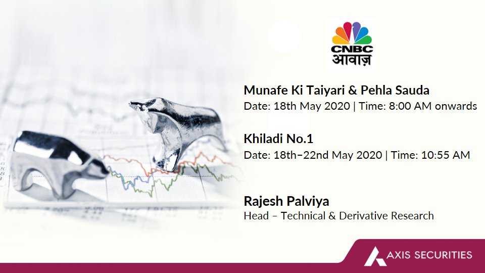 AxisDirect_In's tweet photo. Don’t miss @rajeshpalviya - Head Technical & Derivative Research, LIVE tomorrow on @CNBC_Awaaz’s ‘Munafe Ki Taiyari & Pehla Sauda’ show 8:00 AM onwards & 'Khiladi No.1' show at 10:55 AM.
#markets #economy #derivatives #Technical #AskTechExpert https://t.co/wiwzbCBqIi