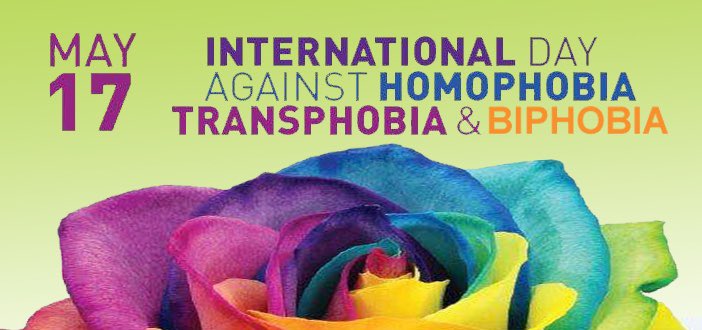 Today is the International Day Against Homophobia, Transphobia and Biphobia. We stand united with those here in Canada and around the world who believe that it does not matter who you are or whom you love. Everyone has a right to be themselves.