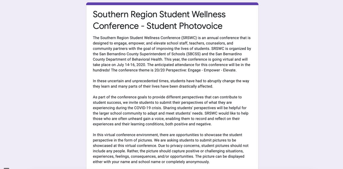 Hey @ColtonJUSD students! Would you like to share your #StudentPerspective with teachers, counselors, & other community members? #SRSWC2020 is asking students to take a picture of what life is like during #COVID19.  bit.ly/SRSWCphotos @SRSWC2020 @HealthySBCSS @CHSJackets_