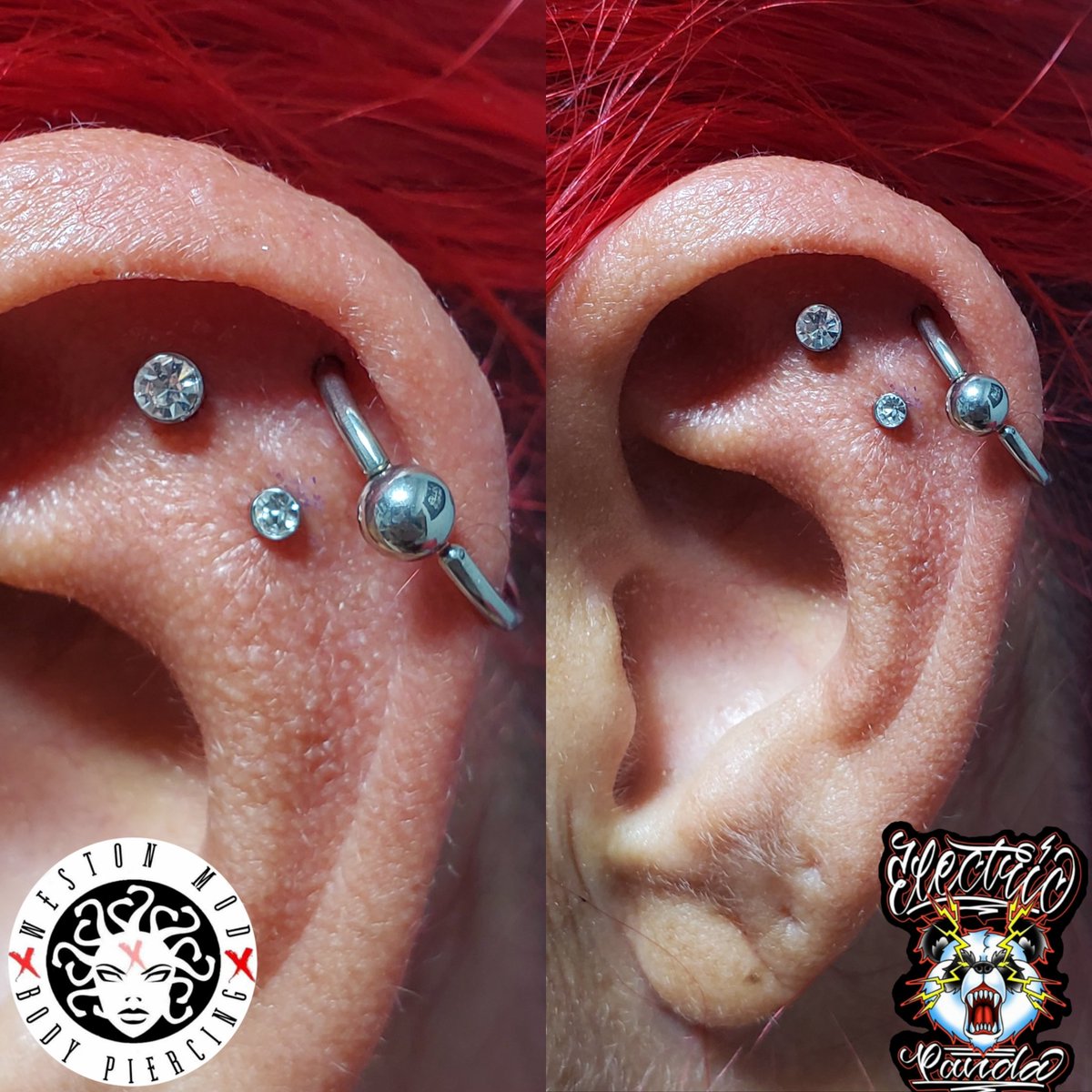WestonMod's tweet image. Triple helix piercing  Combination
#westonmod