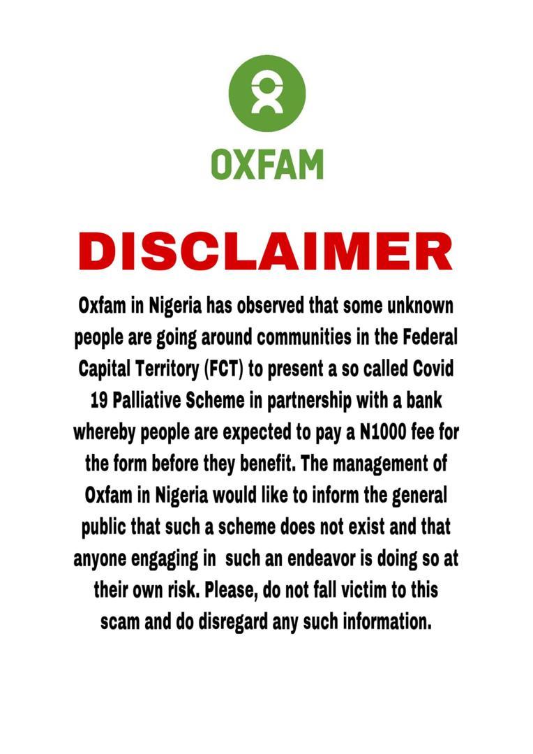 Usymkd's tweet photo. @oxfaminnigeria https://t.co/VvKow9XAHH