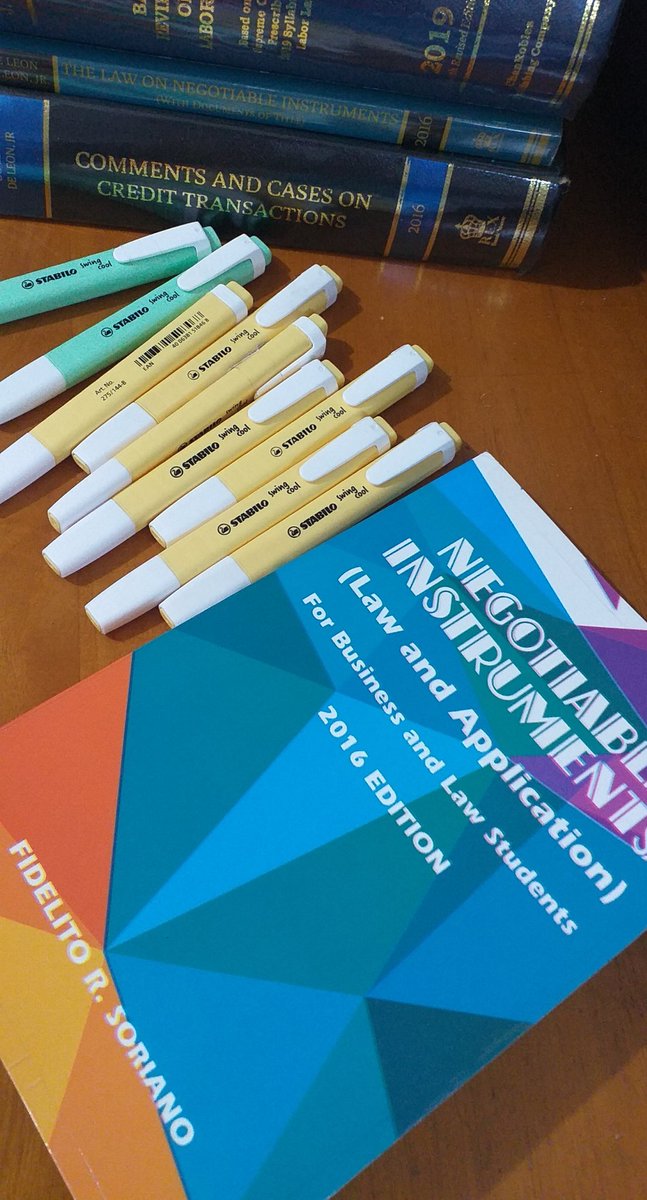 lyyyyyriz's tweet photo. Ang self-fulfilling lang after basahin yung buong libro pero usapang Negotiable Instrument ghorl, feeling ko naghighlight lang ako 😪 https://t.co/Y1pFyaEDw6