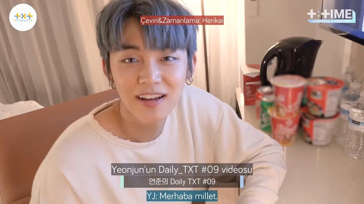 TXT_Turkey's tweet photo. [200517] Sizler için ‘Daily_TXT_09 #YEONJUN’ T:Time’ını çevirdik, iyi seyirler!

💫 https://t.co/4KWvC9A1n2

@TXT_members #TOMORROW_X_TOGETHER #1DayToEternity https://t.co/TDHmHktAK2