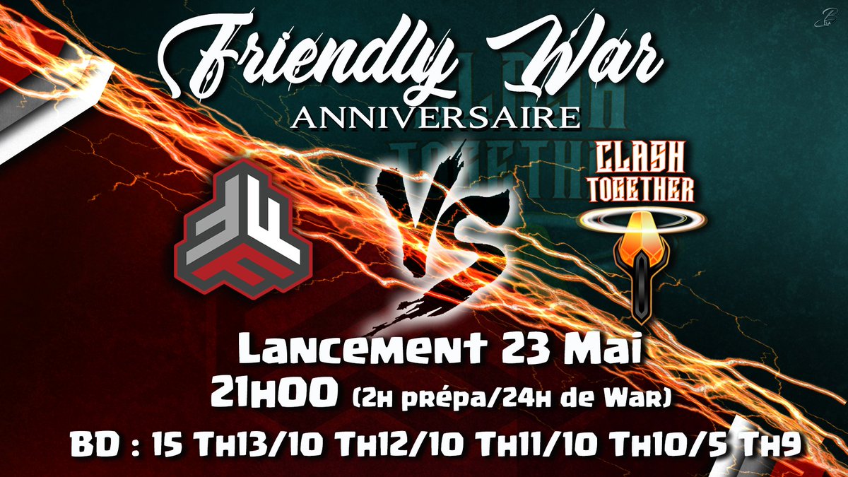 On compte sur la communauté COC ce WE
Il reste de la place en HDV 13 chez Clash Together  et à la FFF de la place en 13/12/11/10
Hdv 9 Full
discord.gg/DBQvbB2
discord.gg/p8J2yAH